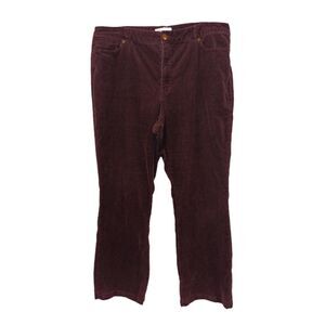 Coldwater Creek Brown Natural Fit Corduroy Pants Size 16